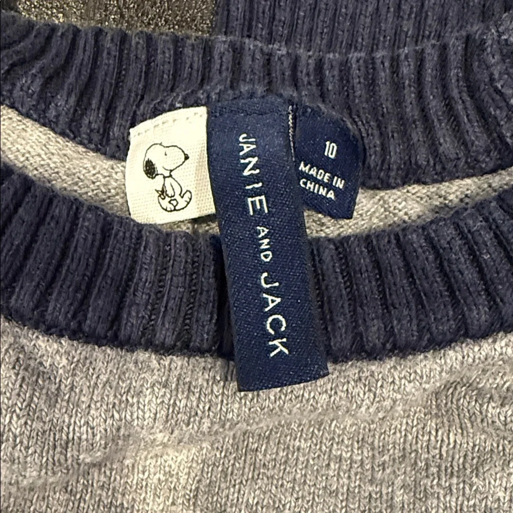 Cute Janie and Jack Matching Snoopy Sweater and Long-pants (Cotton & Size 10)